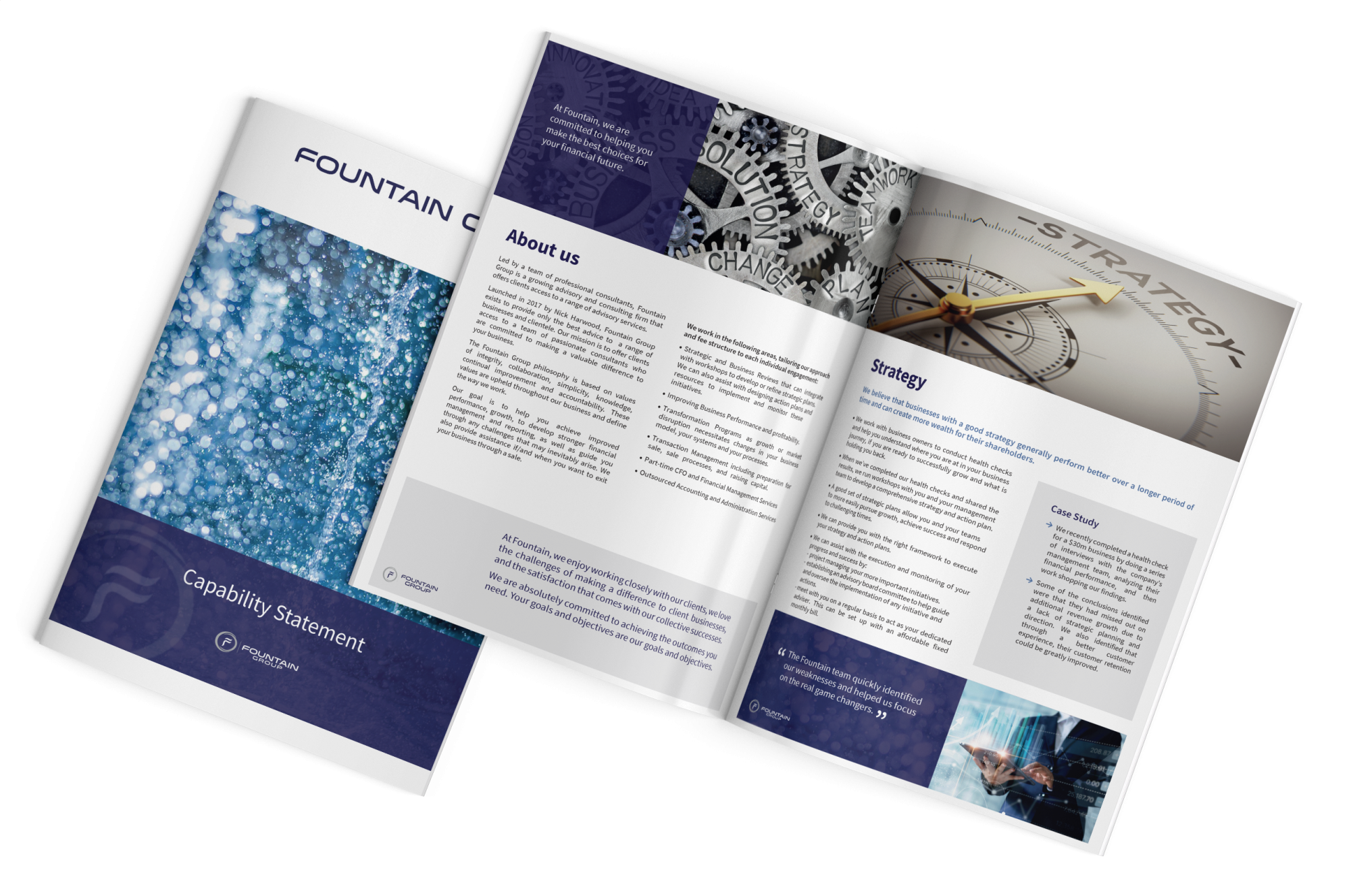 Fountain Consulting and Management We exist because we enjoy helping our clients grow and succeed Fountain Consulting Capability Statement